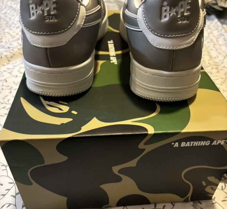 Bape Sta 4 Silver Grey