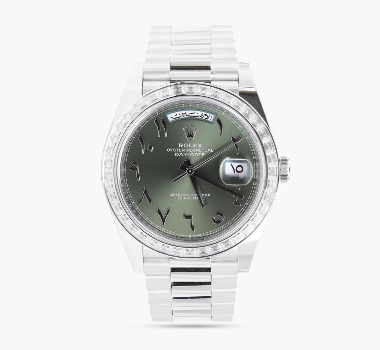 Rolex Day-date 40 228396tbr 40mm 2021 Green Arabic Dial