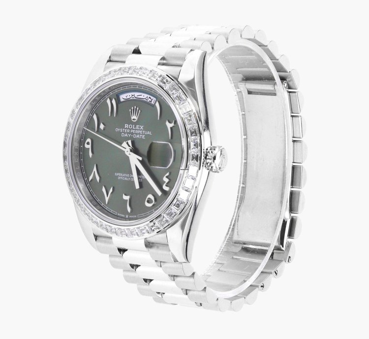 Rolex Day-date 40 228396tbr 40mm 2021 Green Arabic Dial