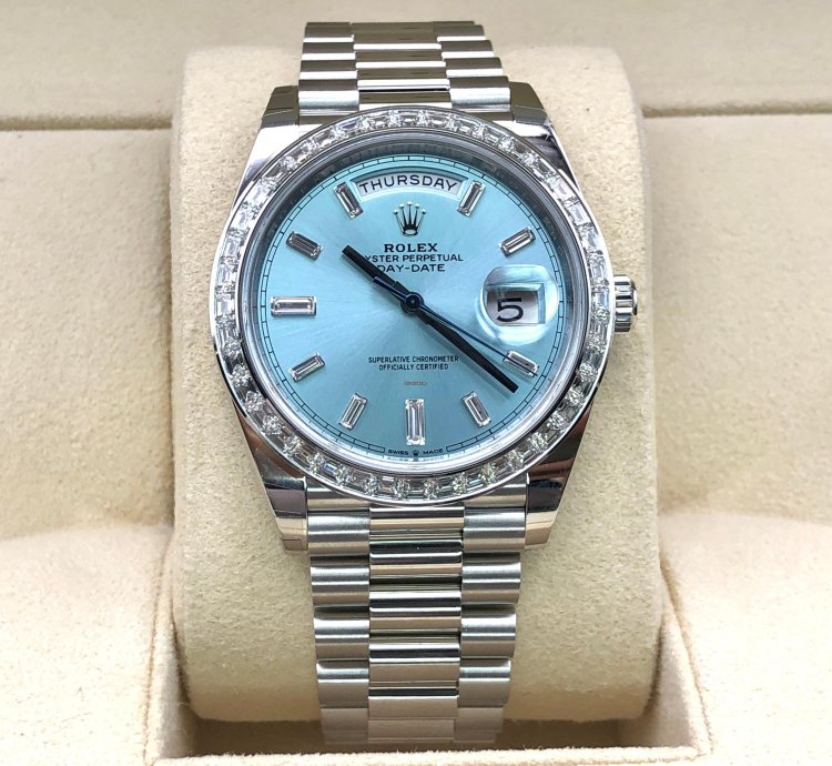 Rolex Day-date 40 228396tbr Ice Blue Platinum