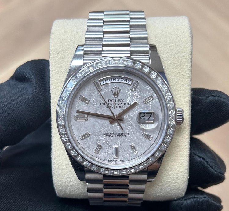 Rolex Day-date 40 228396tbr Meteorite Platinum Presidential