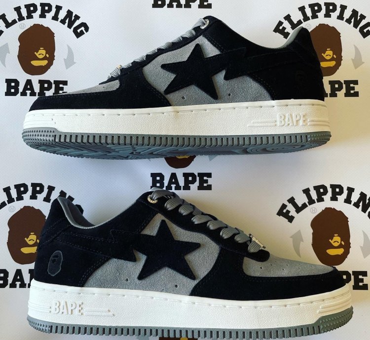 Bape Sta Black Suede