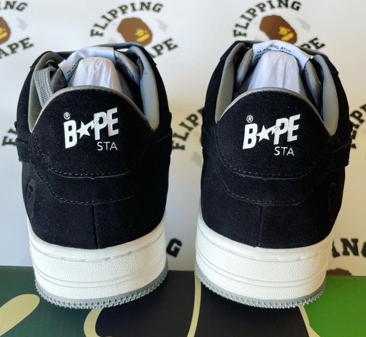 Bape Sta Black Suede