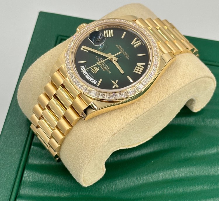 Rolex Day-date 40 228398tbr Green Roman Ombre