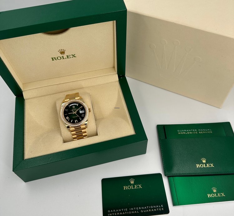 Rolex Day-date 40 228398tbr Green Roman Ombre