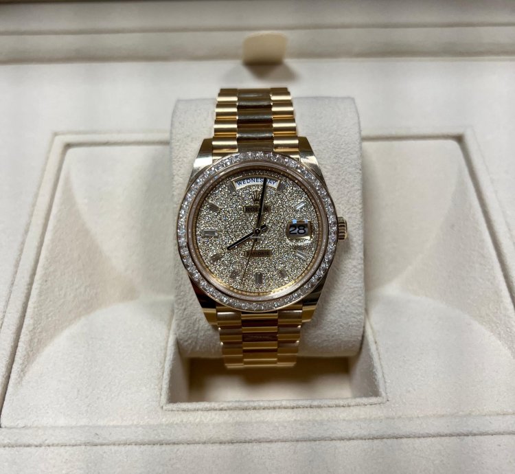 Rolex Day-date 40 228398tbr Pav 2023 Neu Full Set