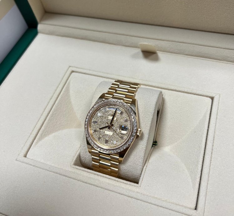 Rolex Day-date 40 228398tbr Pav 2023 Neu Full Set
