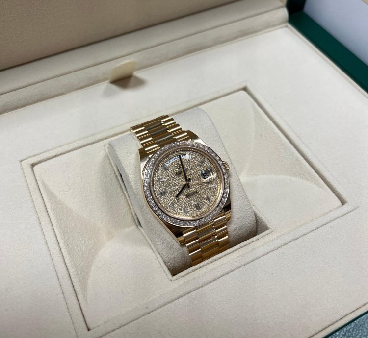 Rolex Day-date 40 228398tbr Pav 2023 Neu Full Set