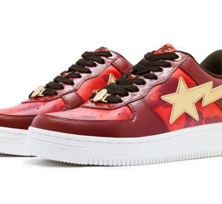 Bape Sta Chinese New Year Red Gold Size 12