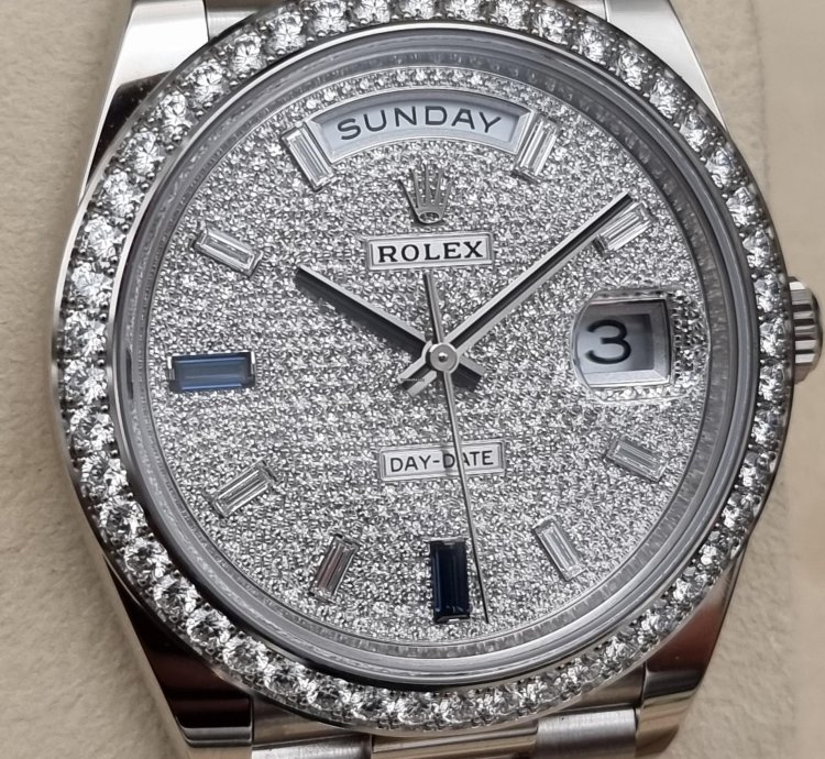 Rolex Day-date 40 40mm 228349rbr-0036 White Gold - Diamond-paved Dial New 7-2023 With Vat 21