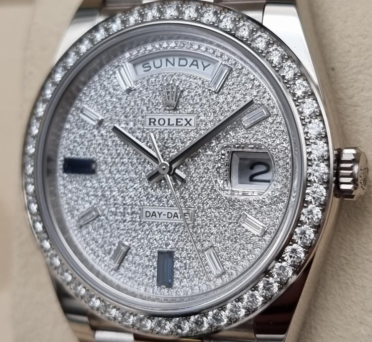 Rolex Day-date 40 40mm 228349rbr-0036 White Gold - Diamond-paved Dial New 7-2023 With Vat 21