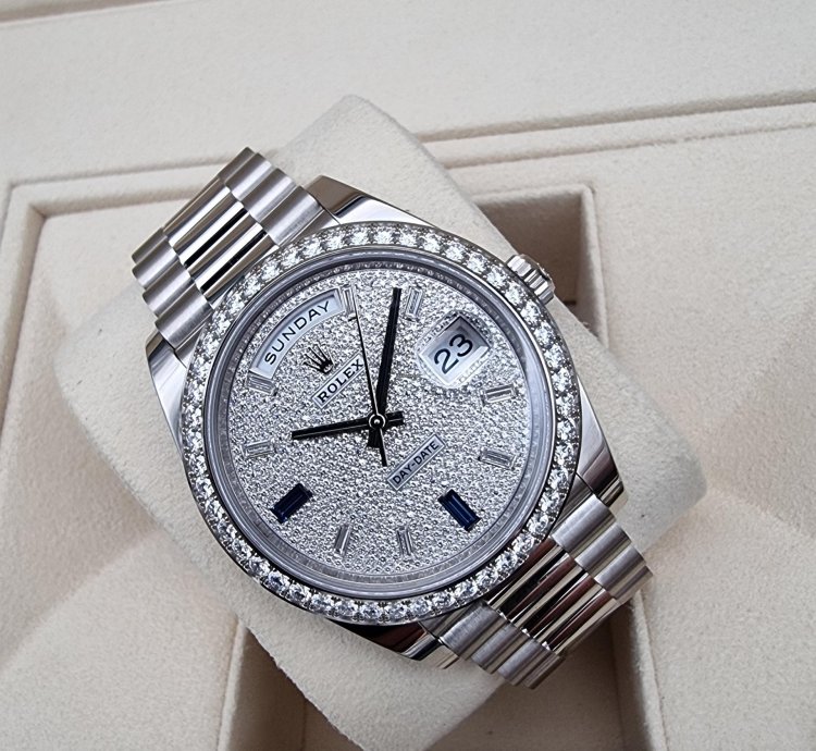 Rolex Day-date 40 40mm 228349rbr-0036 White Gold - Diamond-paved Dial New 7-2023 With Vat 21