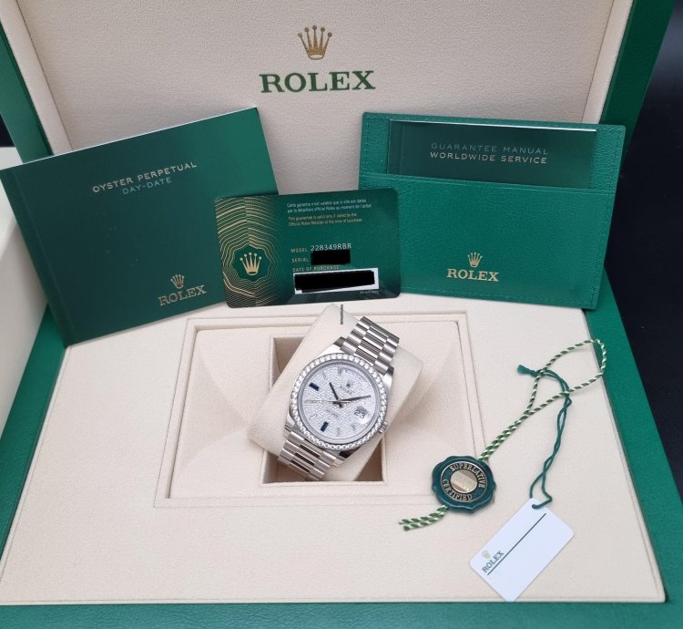 Rolex Day-date 40 40mm 228349rbr-0036 White Gold - Diamond-paved Dial New 7-2023 With Vat 21