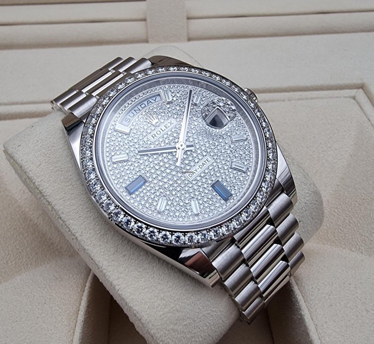Rolex Day-date 40 40mm 228349rbr-0036 White Gold - Diamond-paved Dial New 7-2023 With Vat 21