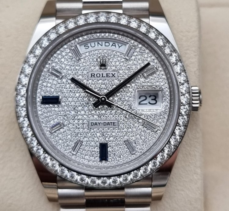 Rolex Day-date 40 40mm 228349rbr-0036 White Gold - Diamond-paved Dial New 7-2023 With Vat 21
