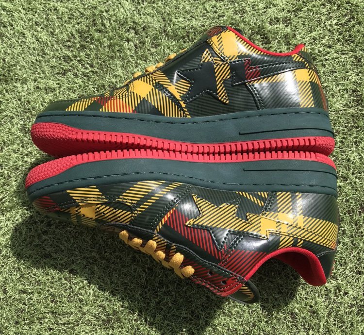 Bape Sta Isetan Check Patent Leather