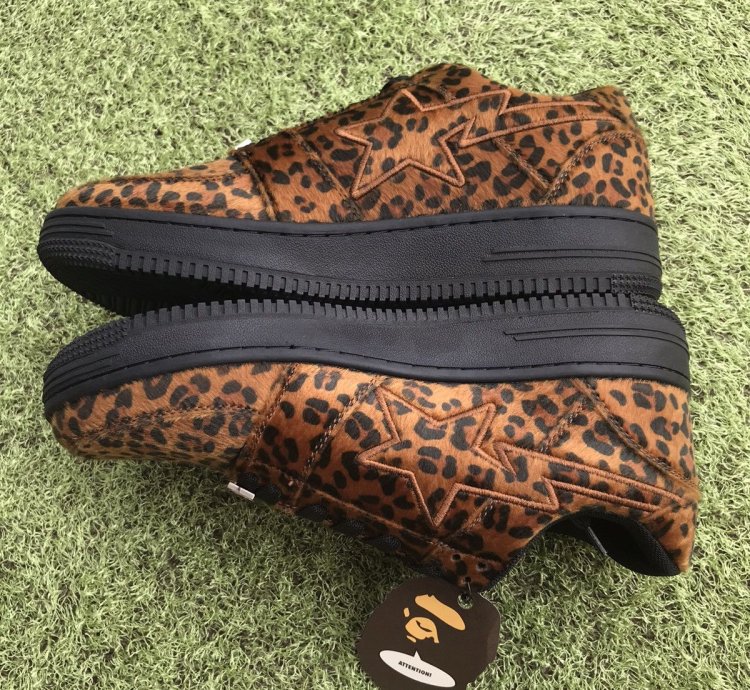 Bape Sta Leopard Fur