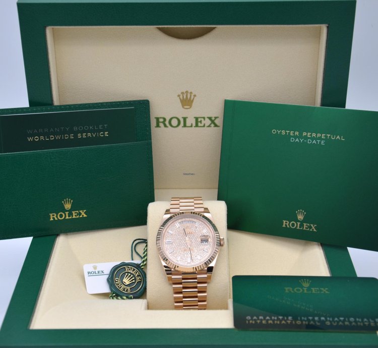 Rolex Day-date 40 Diamond Paved Dial