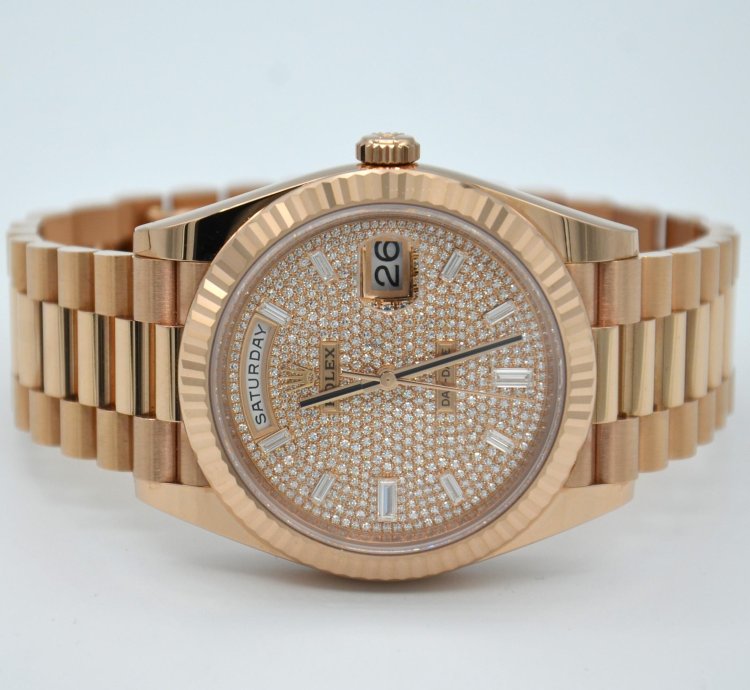 Rolex Day-date 40 Diamond Paved Dial