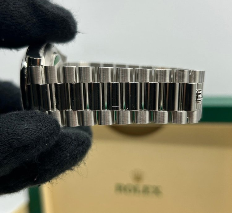 Rolex Day-date 40 Ice Blue Arabic President 228206 Platinum New Full Set New