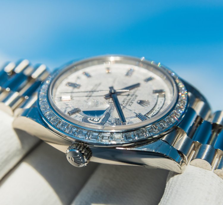 Rolex Day-date 40 Meteorite Diamond Set Dial - Diamond Baguette