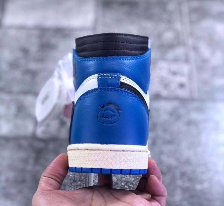 Fragment Design X Travis Scott X Jordan 1 High Blue