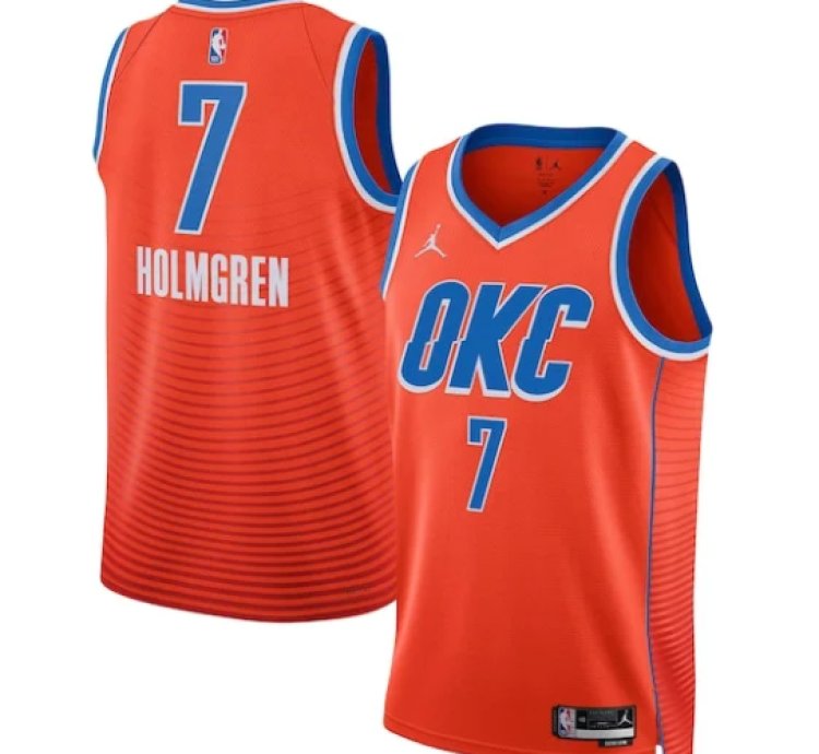 Chet Holmgren Oklahoma City Thunder Jordan Brand Unisex Swingman Jersey - Statement Edition - Orange