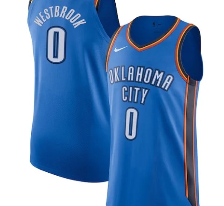 Russell Westbrook Oklahoma City Thunder Nike Authentic Player Jersey - Icon Edition - Blue