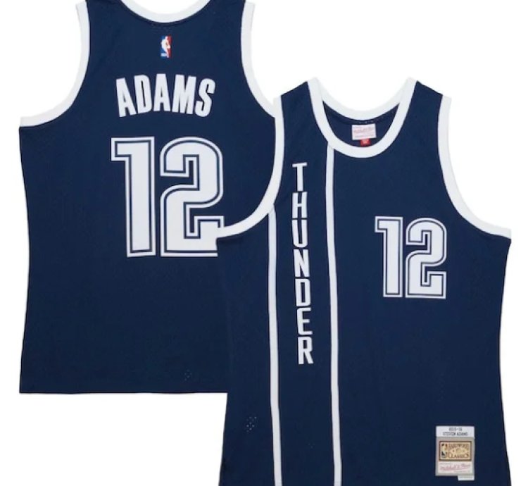 Steven Adams Oklahoma City Thunder 201516 Hardwood Classics Alternate Swingman Jersey - Navy