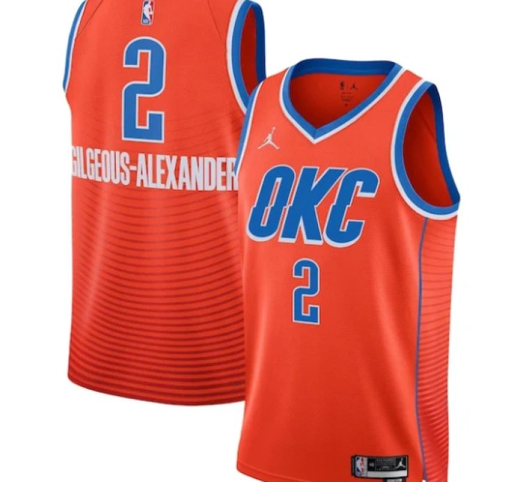 Shai Gilgeous-alexander Oklahoma City Thunder Jordan Brand Unisex Swingman Jersey - Statement Edition - Orange