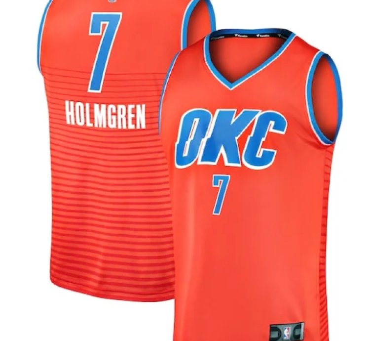 Chet Holmgren Oklahoma City Thunder Fast Break Player Jersey - Statement Edition - Orange