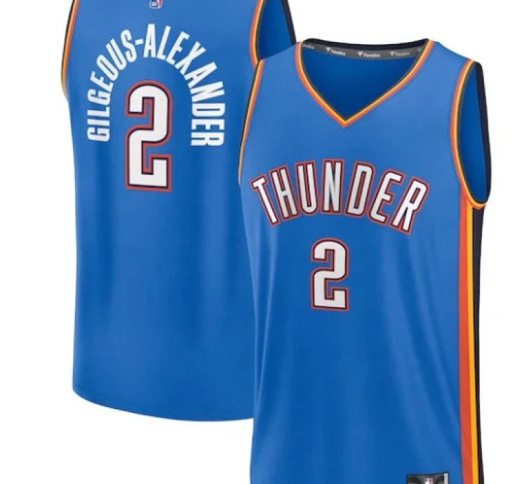 Shai Gilgeous-alexander Oklahoma City Thunder Fast Break Player Jersey - Icon Edition - Blue