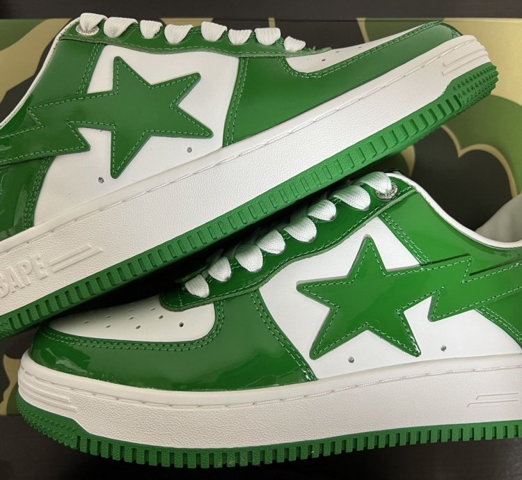 Bape Sta Low Green 2022 Sz8 5