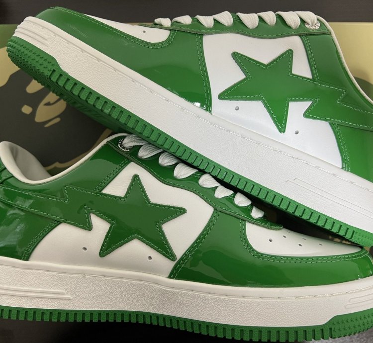 Bape Sta Low Green 2022 Sz8 5