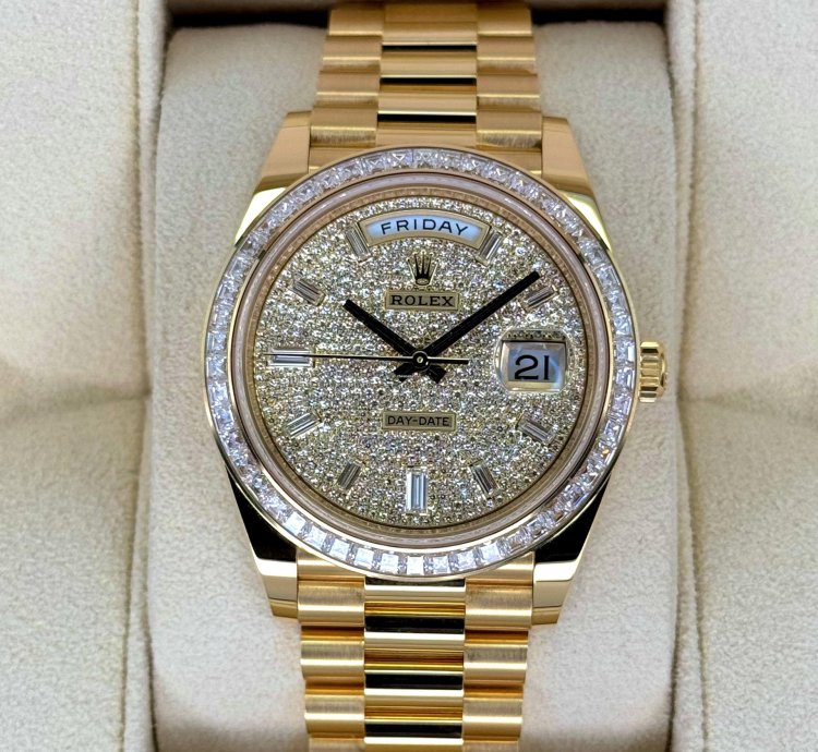 Rolex Day-date 40 New 2025 Day-date 40mm 228398tbr Diamond Paved Dial