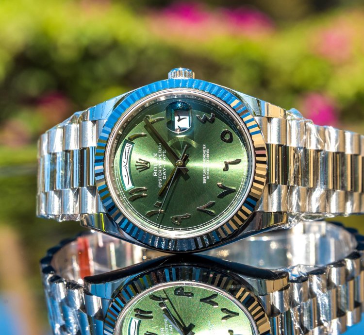 Rolex Day-date 40 Olive Green Dial - Arabic Numerals
