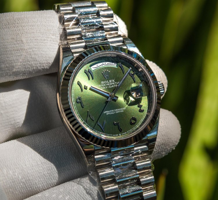 Rolex Day-date 40 Olive Green Dial - Arabic Numerals