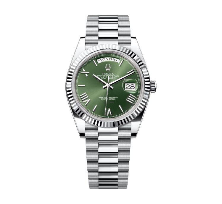 Rolex Day-date 40 Olive Green Dial 228236 Unworn Full Set