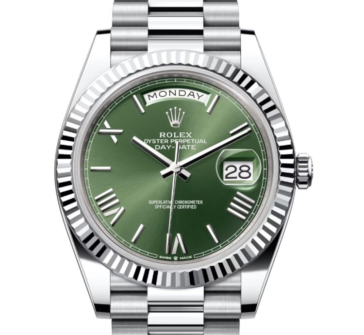 Rolex Day-date 40 Olive Green Dial 228236 Unworn Full Set