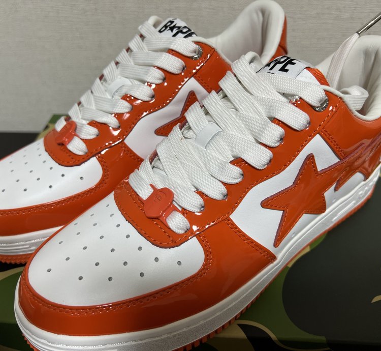 Bape Sta Low Orange 2022 Sz 9 5