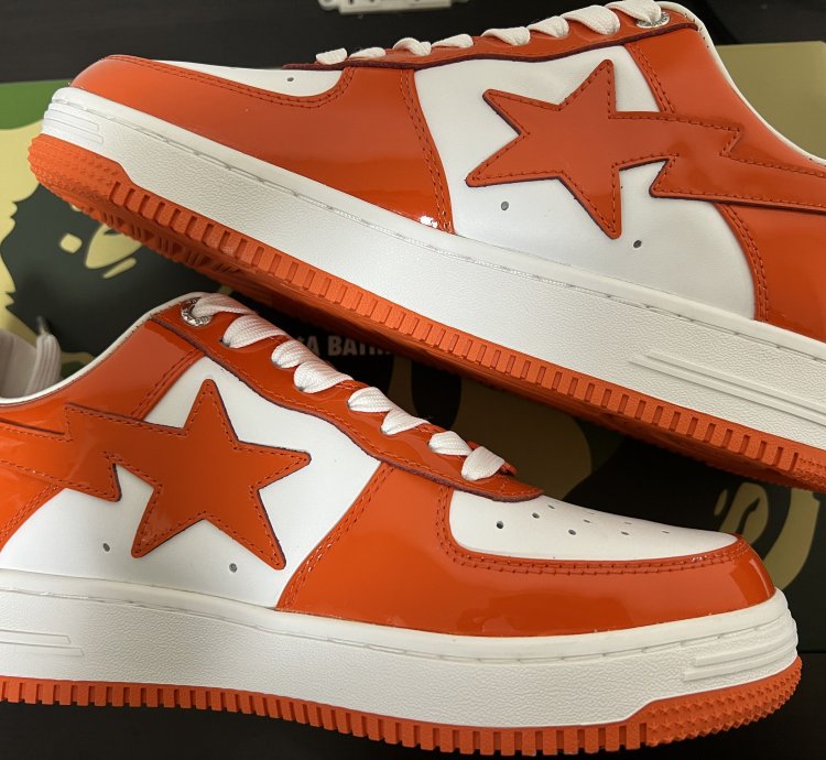 Bape Sta Low Orange 2022 Sz 9 5