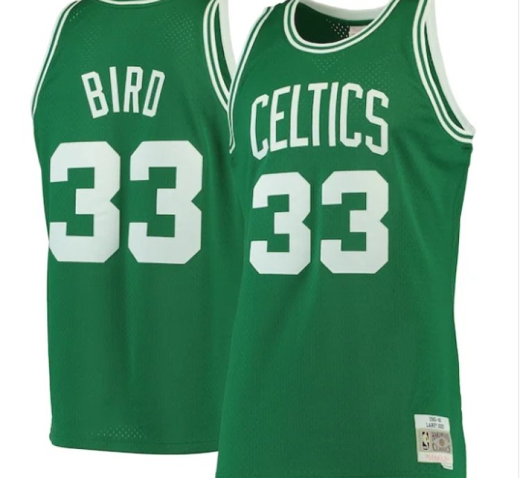 Larry Bird Boston Celtics Hardwood Classics Swingman Jersey - Kelly Green