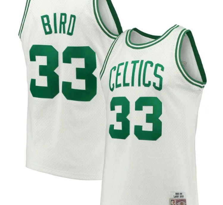 Larry Bird Boston Celtics Hardwood Classics Swingman Jersey - White
