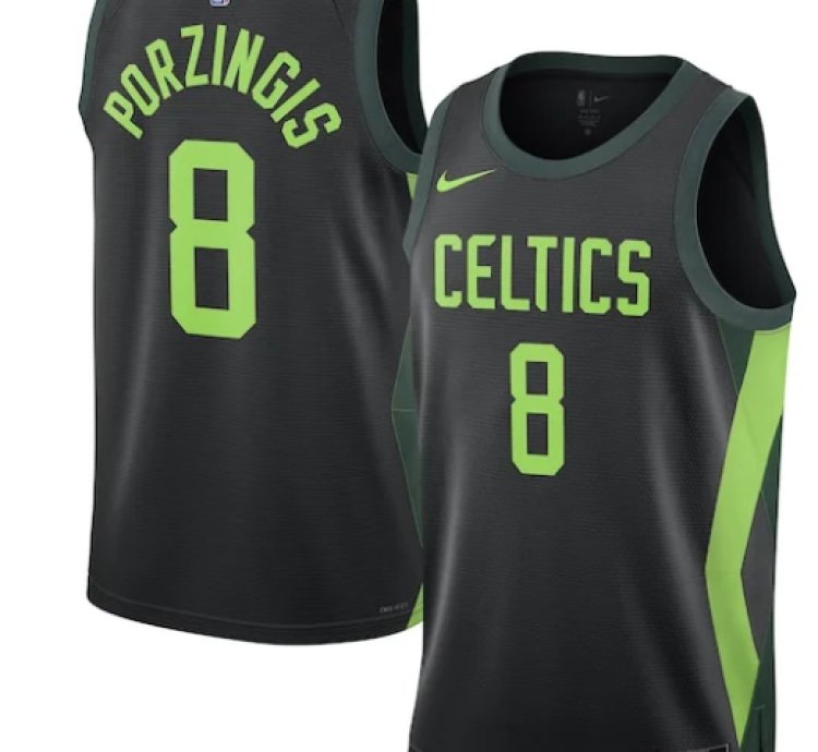 Kristaps Porzingis Boston Celtics Nike Unisex 202425 Swingman Player Jersey - City Edition - Black