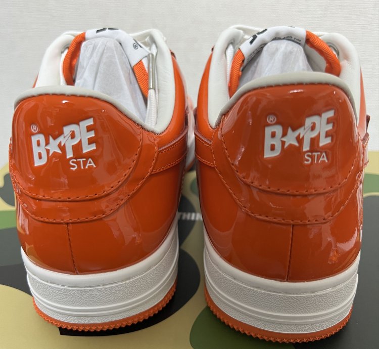 Bape Sta Low Orange 2022 Sz 9 5