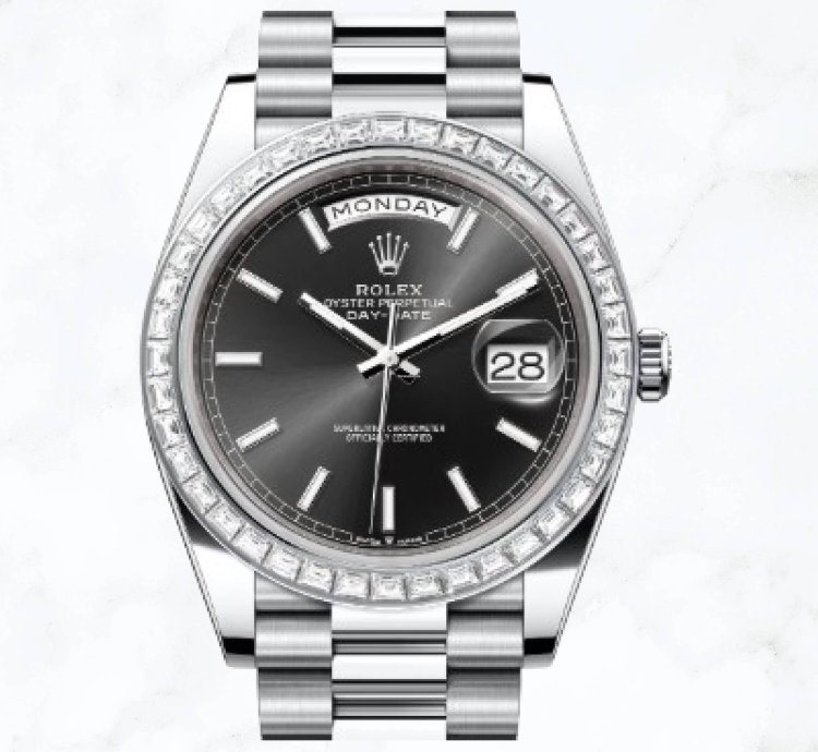 Rolex Day-date 40 Platinum Black Dial 228396tbr new Unworn