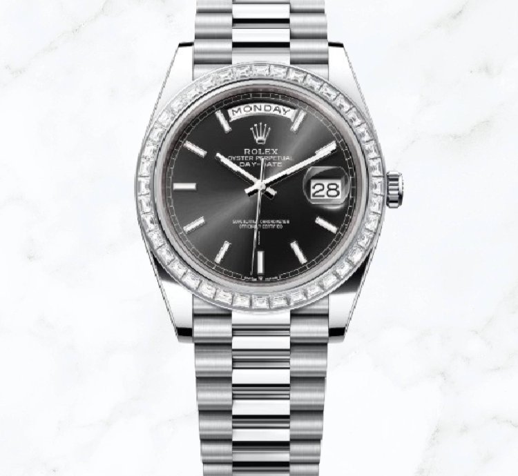 Rolex Day-date 40 Platinum Black Dial 228396tbr new Unworn
