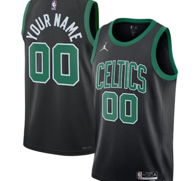 Boston Celtics Jordan Brand Unisex 202223 Swingman Custom Jersey - Statement Edition - Black
