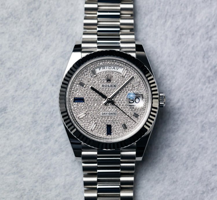 Rolex Day-date 40 Platinum Diamond-paved Dial 228236