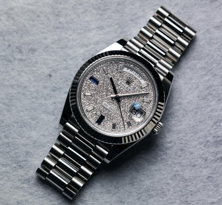 Rolex Day-date 40 Platinum Diamond-paved Dial 228236